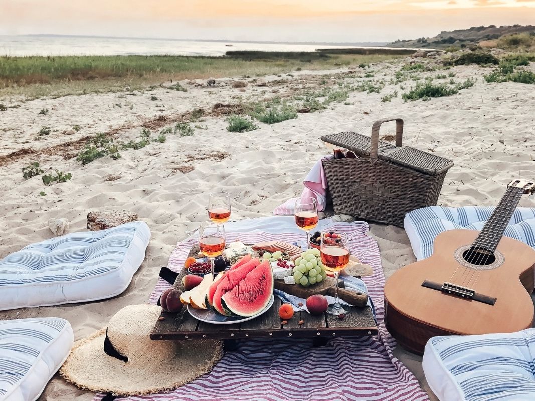 snacks para a praia