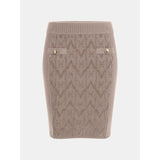 Saia midi de malha monograma marciano Guess