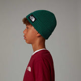 Gorro com logótipo de caixa TNF na dobra para criança The North Face