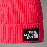Gorro com logótipo de caixa TNF na dobra para criança The North Face