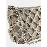 Minimala de ombro Zalina com strass Guess