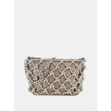 Minimala de ombro Zalina com strass Guess