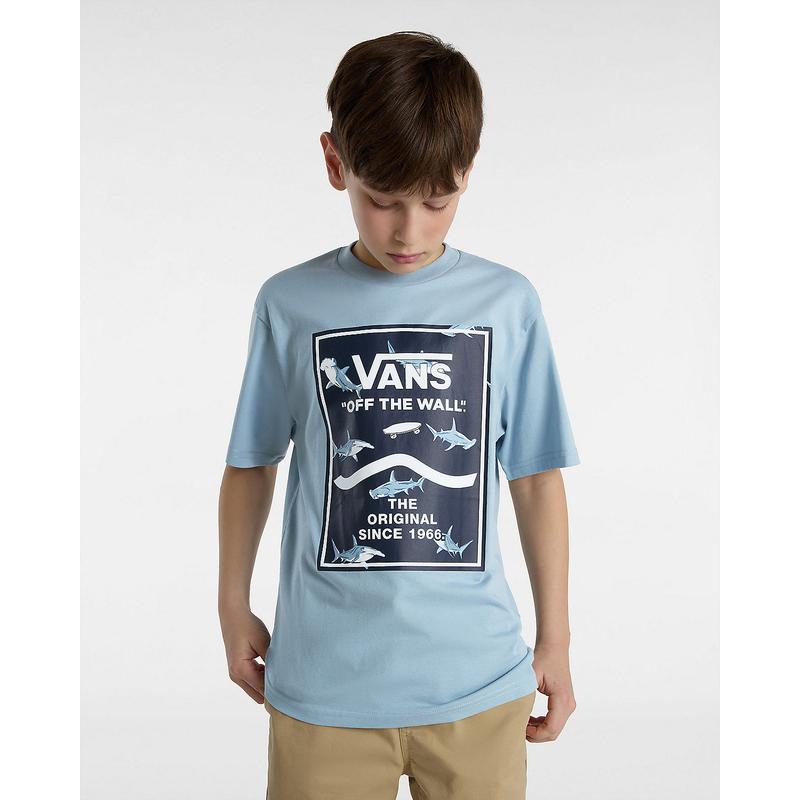 T-shirt Print Box para jovem (8-14 anos) Vans Azul