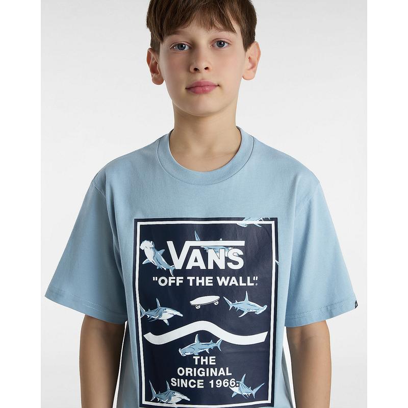 T-shirt Print Box para jovem (8-14 anos) Vans Azul