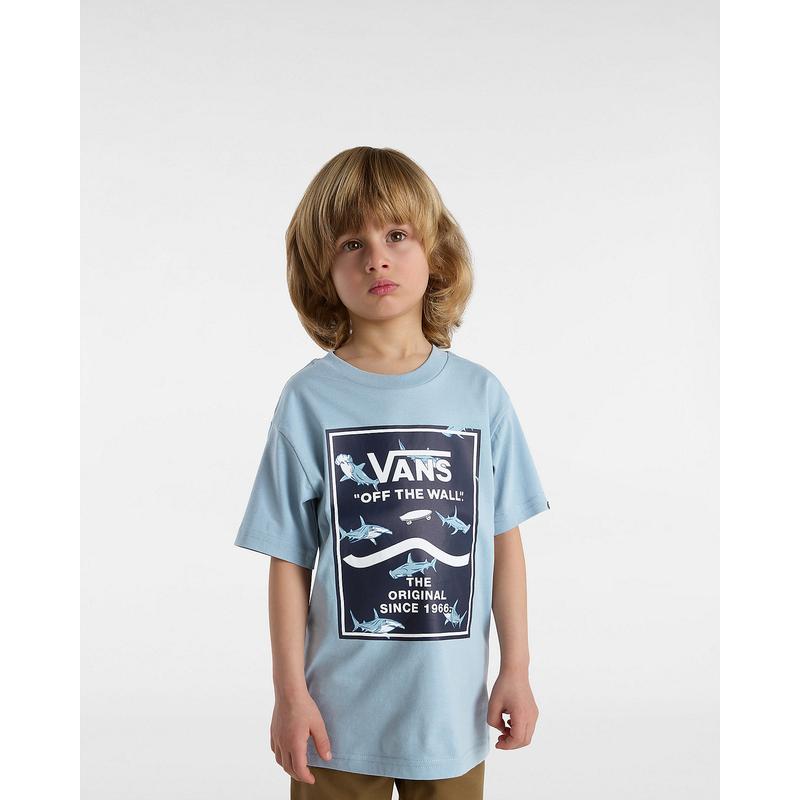 T-shirt Print Box para criança (2-8 anos) Vans Azul