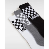 Meias Classic Check Crew (3 pares) Vans Preto