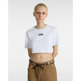 T-shirt Flying V Crew Crop Vans Branco