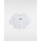 T-shirt Flying V Crew Crop Vans Branco