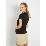 T-shirt logo triângulo pequeno Guess