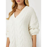 Camisola de malha com tranças Guess