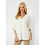 Camisola de malha com tranças Guess