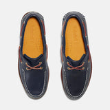 Sapato de Vela Clássico de Dois Ilhós para Homem em azul Timberland