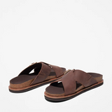 Sandálias De Tira Cruzada Amalfi Vibes Para Homem Em Castanho-escuro