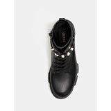 Botas estilo combat madox texto logo Guess
