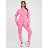 Sweatshirt fecho de correr à frente Guess