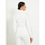 Sweatshirt fecho de correr à frente Guess