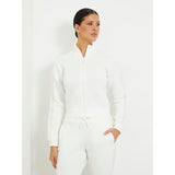 Sweatshirt fecho de correr à frente Guess