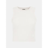 Top caveado crop em malha canelada Guess