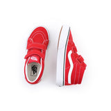 Ténis com banda aderente SK8-Mid Reissue para criança (4-8 anos) Vans Vermelho
