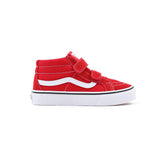 Ténis com banda aderente SK8-Mid Reissue para criança (4-8 anos) Vans Vermelho