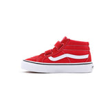 Ténis com banda aderente SK8-Mid Reissue para criança (4-8 anos) Vans Vermelho