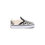 Ténis Checkerboard Slip-on para bebé (1-4 anos) Vans Preto