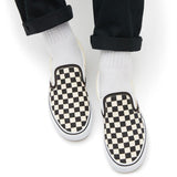 Ténis Checkerboard Classic Slip-On Vans Preto