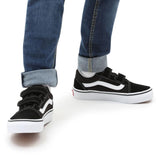 Ténis com banda aderente Old Skool para criança (4-8 anos) Vans Preto