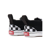 Ténis com banda aderente Checkerboard Slip-On para bebé (0-1 ano) Vans Preto