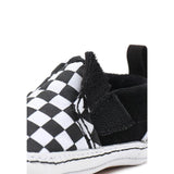 Ténis com banda aderente Checkerboard Slip-On para bebé (0-1 ano) Vans Preto