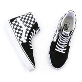 Ténis Checkerboard SK8-Hi Vans Preto