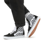 Ténis Checkerboard SK8-Hi Vans Preto