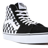 Ténis Checkerboard SK8-Hi Vans Preto