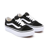 Ténis Old Skool Platform para criança (4-8 anos) Vans Preto