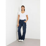 T-shirt stretch com logótipo triângulo pequeno Guess