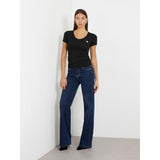 T-shirt stretch com logótipo triângulo pequeno Guess