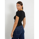 T-shirt stretch com logótipo triângulo pequeno Guess