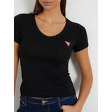 T-shirt stretch com logótipo triângulo pequeno Guess