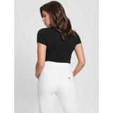 T-shirt elástica logo 4g com strass Guess