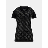 T-shirt elástica logo 4g com strass Guess