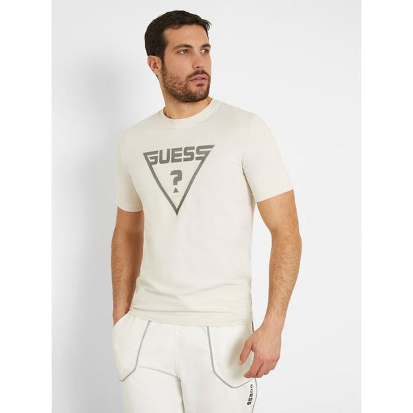 T-shirt elástica logo triângulo Guess