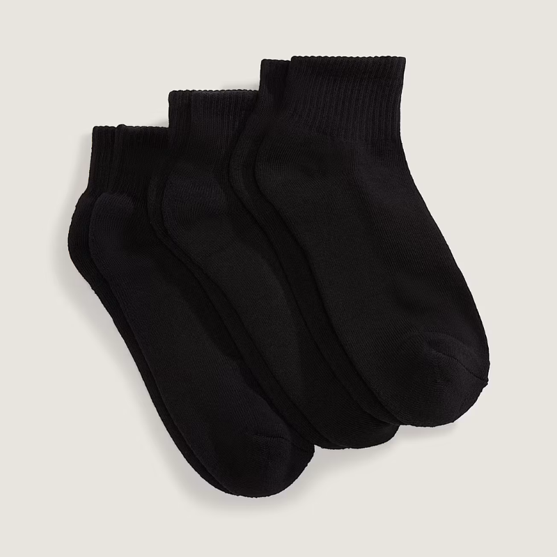 Meias Classic Quarter Crew (3 pares)