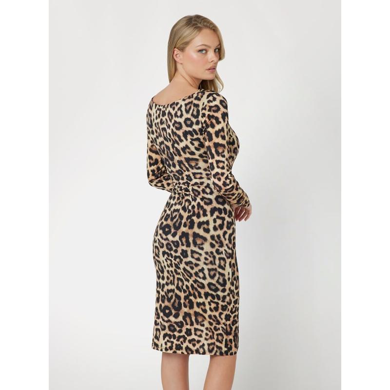 Vestido midi animalier Marciano Guess