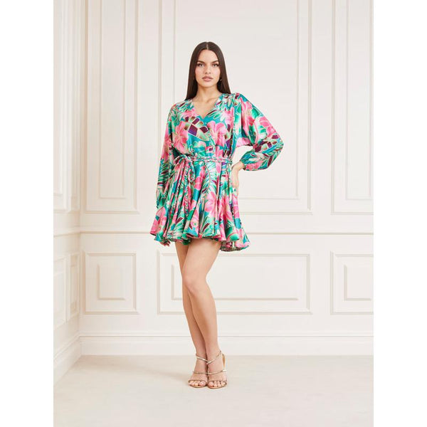 Minivestido com estampado floral marciano Guess