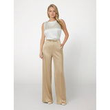 Calças wide leg de cintura média marciano Guess