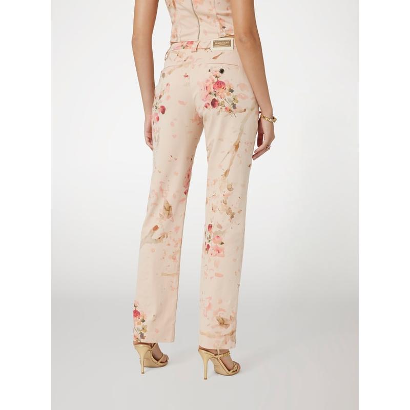 Calças com estampado floral marciano Guess