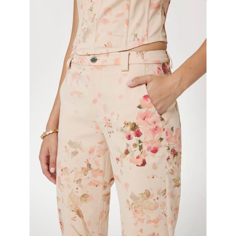 Calças com estampado floral marciano Guess