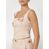 Bustier com estampado floral marciano Guess