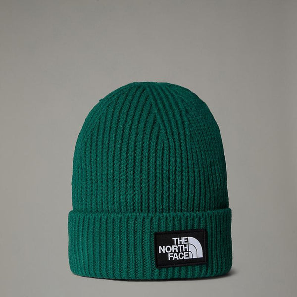 Gorro com logótipo de caixa TNF na dobra para criança The North Face