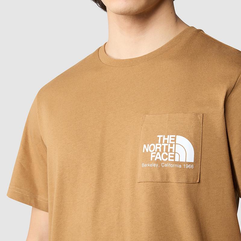 T-shirt com bolso Berkeley California para homem The North Face